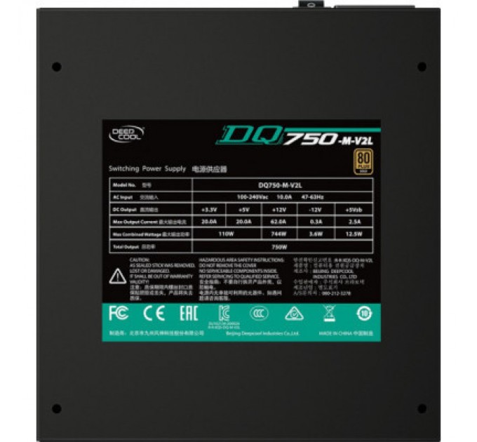 Deepcool Блок живлення Deepcool 750W (DQ750-M-V2L)