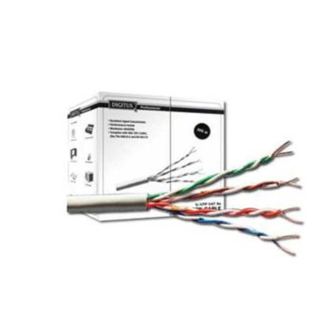 Digitus Кабель мережевий Digitus UTP 305м, cat 5e, CU, AWG24 (DK-1511-V-305-1)
