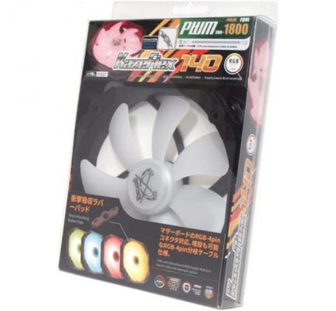 Scythe Кулер до корпусу Scythe Kaze Flex 140 mm Round RGB PWM (KF1425FD18R-P)