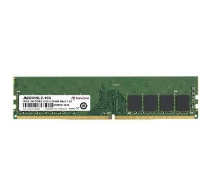 Transcend Модуль пам'яті для комп'ютера DDR4 16GB 3200 MHz Transcend (JM3200HLE-16G)
