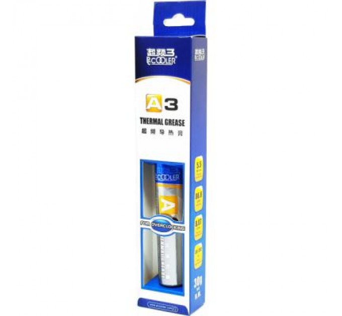 PcCooler Термопаста PcCooler A3 30g, шприц