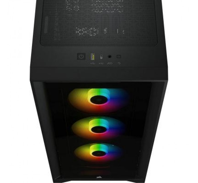 Corsair Корпус Corsair iCUE 4000X RGB Tempered Glass Black (CC-9011204-WW)