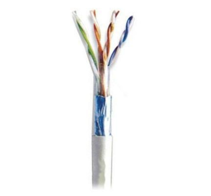 Kingda Кабель мережевий Kingda FTP 305м, cat 5e, CCA, 4 pairs, 24AWG, PVC, grey (KDFT8004-CCA)