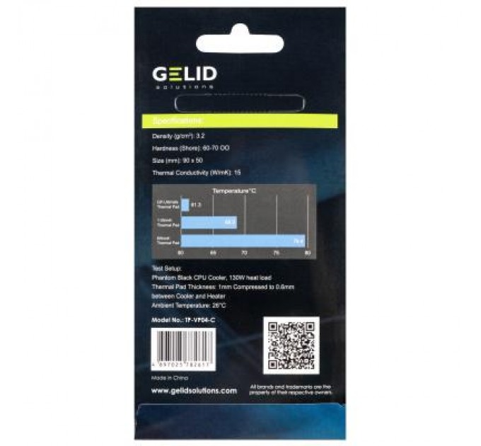 Gelid Solutions Термопрокладка Gelid Solutions GP-Ultimate Thermal Pad 90x50x2 mm, 2 шт (TP-VP04-D)