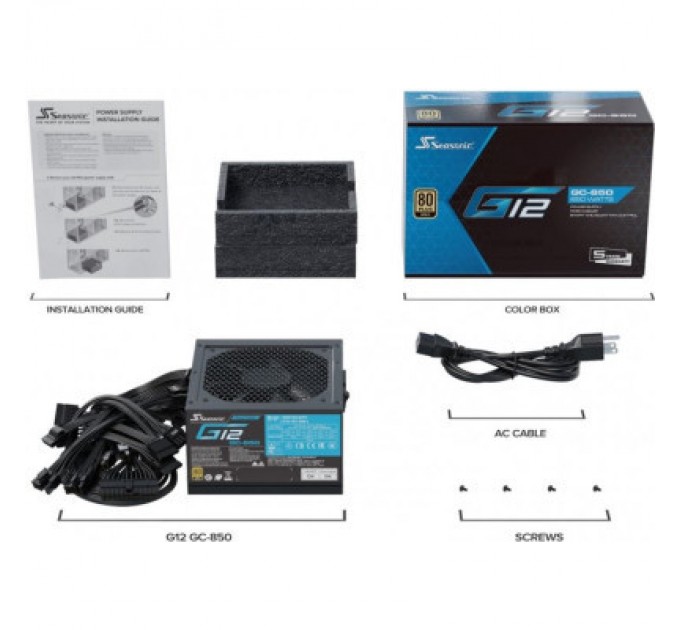 Seasonic Блок живлення Seasonic 850W G12 GOLD (A851GCAFH)