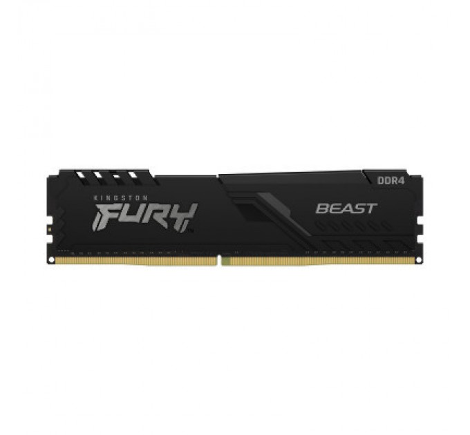 Kingston Fury (ex.HyperX) Модуль пам'яті для комп'ютера DDR4 16GB 3733 MHz Fury Beast Black Kingston Fury (ex.HyperX) (KF437C19BB1/16)