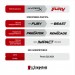 Kingston Fury (ex.HyperX) Модуль пам'яті для комп'ютера DDR4 16GB 3733 MHz Fury Beast Black Kingston Fury (ex.HyperX) (KF437C19BB1/16)
