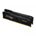 Kingston Fury (ex.HyperX) Модуль пам'яті для комп'ютера DDR4 16GB (2x8GB) 3733 MHz Fury Beast Black Kingston Fury (ex.HyperX) (KF437C19BBK2/16)