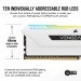 Corsair Модуль пам'яті для комп'ютера DDR4 16GB (2x8GGB) 3600 MHz Vengeance RGB Pro SL White Corsair (CMH16GX4M2D3600C18W)