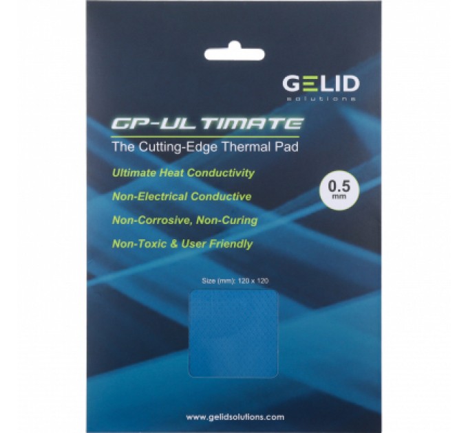 Gelid Solutions Термопрокладка Gelid Solutions GP-Ultimate Thermal Pad 120x120x2 mm (TP-GP04-S-D)