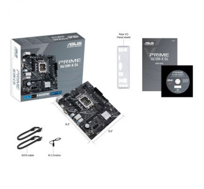 ASUS Материнська плата ASUS PRIME H610M-K D4