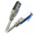 Kingda Патч-корд 1м, FTP, cat.5e, CU, 24AWG, grey Kingda (KD-PAFT4100GY)