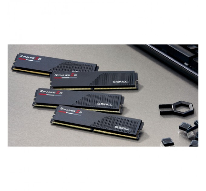 G.Skill Модуль пам'яті для комп'ютера DDR5 32GB (2x16GB) 5600 MHz Ripjaws S5 Black G.Skill (F5-5600J3636C16GX2-RS5K)
