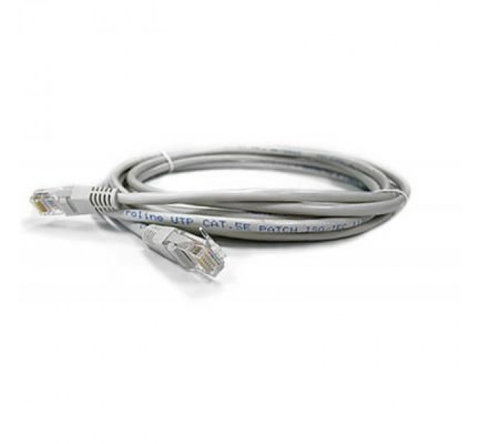 Kingda Патч-корд 5м, UTP, cat.5e, CU, 24AWG, grey Kingda (KD-PAUT3500GY)