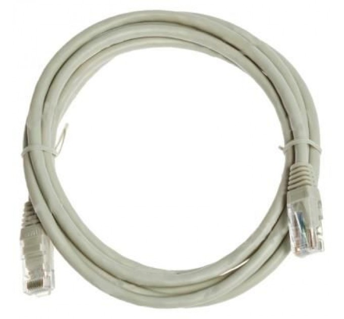 Kingda Патч-корд 1м, UTP, cat.6, CU, 24AWG, grey Kingda (KD-PAUT6100GY)