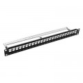 Kingda Патч-панель Kingda 19" 1U STP для 24 модуля Kyestone (KD-PP23-STP-BK-24P)