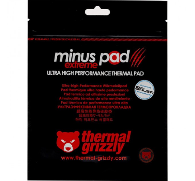 Thermal Grizzly Термопрокладка Thermal Grizzly Grizzly Minus Pad Extreme 120x20x2.0 mm (TG-MPE-120-20-20-R)