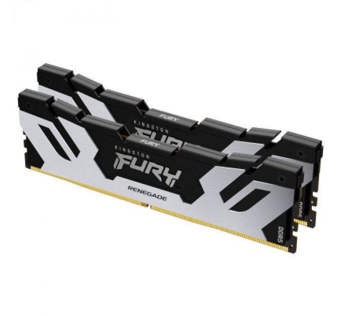Kingston Fury (ex.HyperX) Модуль пам'яті для комп'ютера DDR5 32GB (2x16GB) 6000 MHz FURY Renegade Silver Kingston Fury (ex.HyperX) (KF560C32RSK2-32)