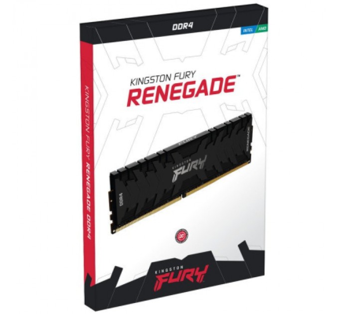 Kingston Fury (ex.HyperX) Модуль пам'яті для комп'ютера DDR4 16GB (2x8GB) 4600 MHz FURY Renegade Black Kingston Fury (ex.HyperX) (KF446C19RBK2/16)