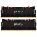 Kingston Fury (ex.HyperX) Модуль пам'яті для комп'ютера DDR4 16GB (2x8GB) 4600 MHz FURY Renegade RGB Black Kingston Fury (ex.HyperX) (KF446C19RBAK2/16)