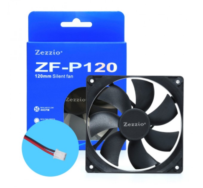 Zezzio Кулер до корпусу Zezzio ZF-P120 2pin