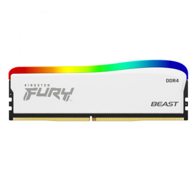 Kingston Fury (ex.HyperX) Модуль пам'яті для комп'ютера DDR4 8GB 3200 MHz Beast White RGB SE Kingston Fury (ex.HyperX) (KF432C16BWA/8)
