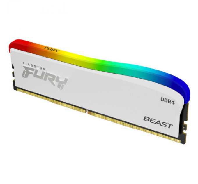 Kingston Fury (ex.HyperX) Модуль пам'яті для комп'ютера DDR4 8GB 3600 MHz Beast White RGB SE Kingston Fury (ex.HyperX) (KF436C17BWA/8)