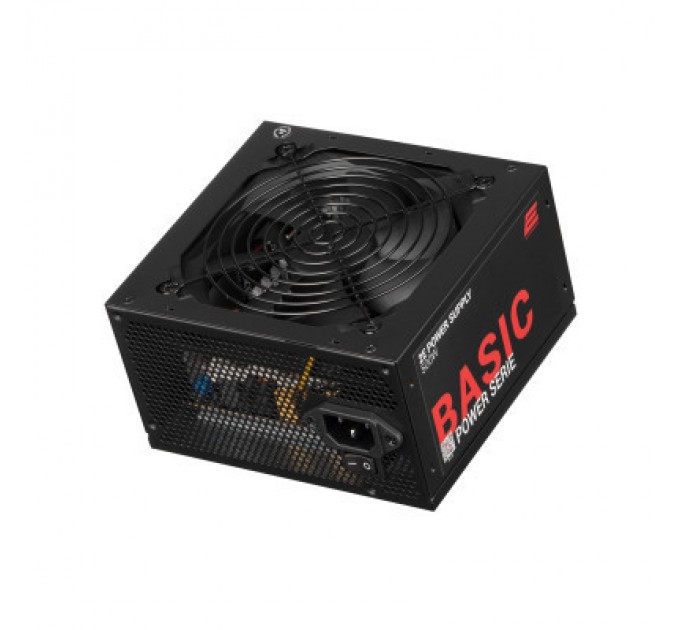 2E Блок живлення 2E BASIC POWER (500W), 80, 120mm, 1xMB 24pin(20+4), 1xCPU 8pin(4+4), 3xMolex, 4xSATA, 2xPCIe 8pin( (2E-BP500-120APFC)