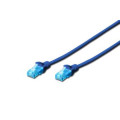 Digitus Патч-корд 1м, UTP, cat.5e, AWG 26/7, CCA, PVC, blue Digitus (DK-1512-010/B)