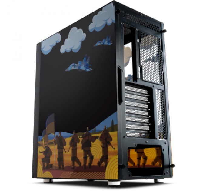 Корпус Vinga Pillar Black Freedom soldiers (01230011782)