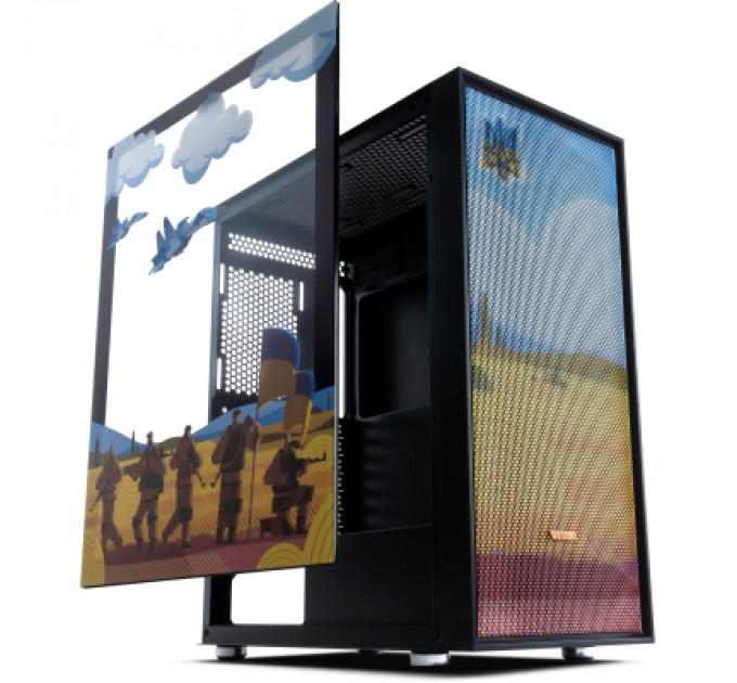 Корпус Vinga Pillar Black Freedom soldiers (01230011782)