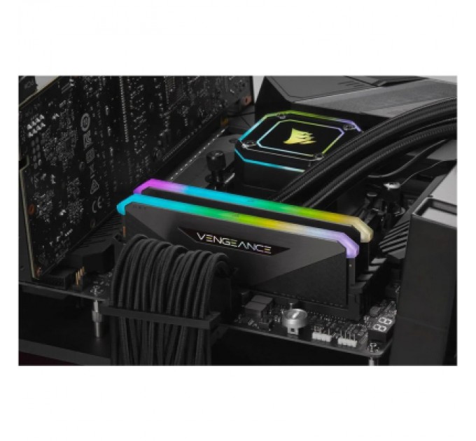 Corsair Модуль пам'яті для комп'ютера DDR4 16GB (2x8GB) 3600 MHz Vengeance RGB Pro RT Black Corsair (CMN16GX4M2Z3600C16)