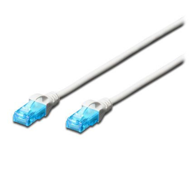 Digitus Патч-корд 2м, UTP, cat.5e, AWG 26/7, CU, PVC, white Digitus (DK-1511-020/WH)