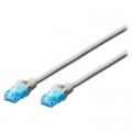 Digitus Патч-корд 3м, UTP, cat.5e, AWG 26/7, CCA, PVC, grey Digitus (DK-1512-030)