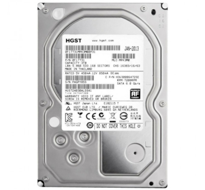 WDC Hitachi HGST Жорсткий диск 3.5" 2TB WDC Hitachi HGST (# HUA723020ALA640 #)