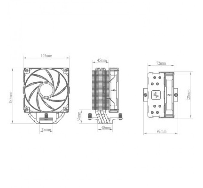 Deepcool Кулер до процесора Deepcool AG400 LED