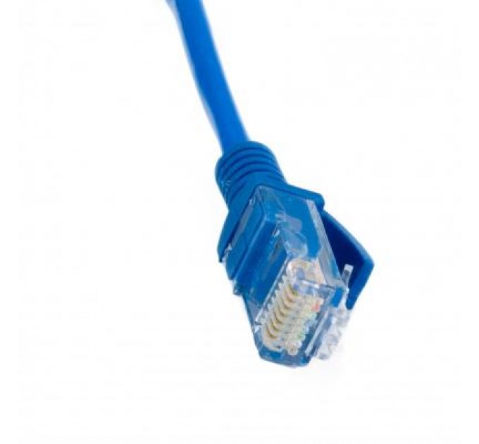 Extradigital Патч-корд 2.4м, UTP, cat.5e, CCA, blue Extradigital (KBP1768)