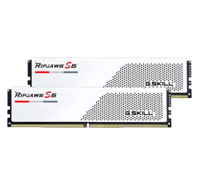 G.Skill Модуль пам'яті для комп'ютера DDR5 64GB (2x32GB) 6000 MHz Ripjaws S5 G.Skill (F5-6000J3040G32GX2-RS5W)
