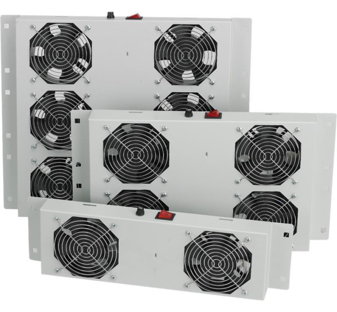 Mirsan Вентиляторний модуль 4 вент. with thermostat, RAL 9005 Mirsan (MR.FAN4AT.01)