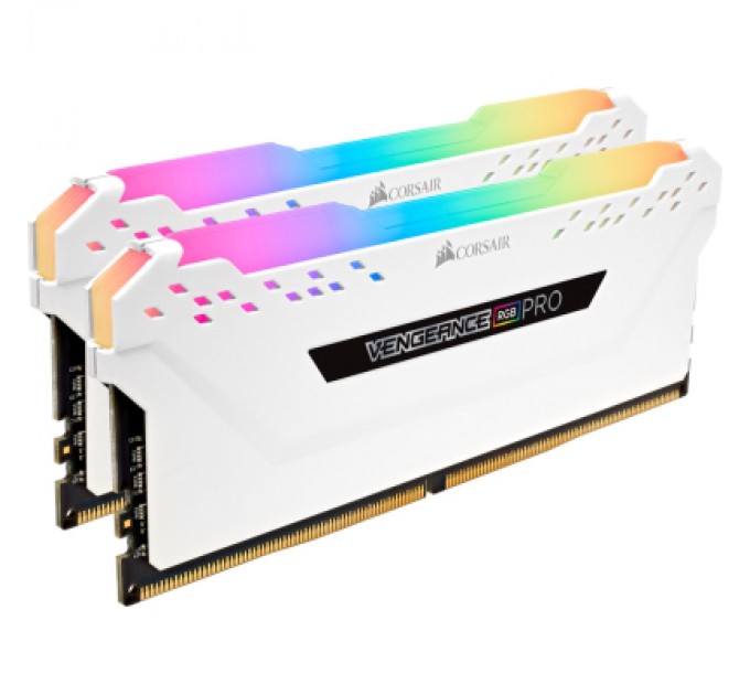 Corsair Модуль пам'яті для комп'ютера DDR4 32GB (2x16GB) 3200 MHz Vengeance RGB PRO SL Corsair (CMH32GX4M2E3200C16W)