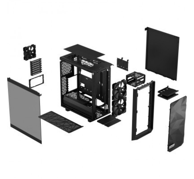 Fractal Design Корпус Fractal Design Meshify 2 Compact Lite Black T (FD-C-MEL2C-03)