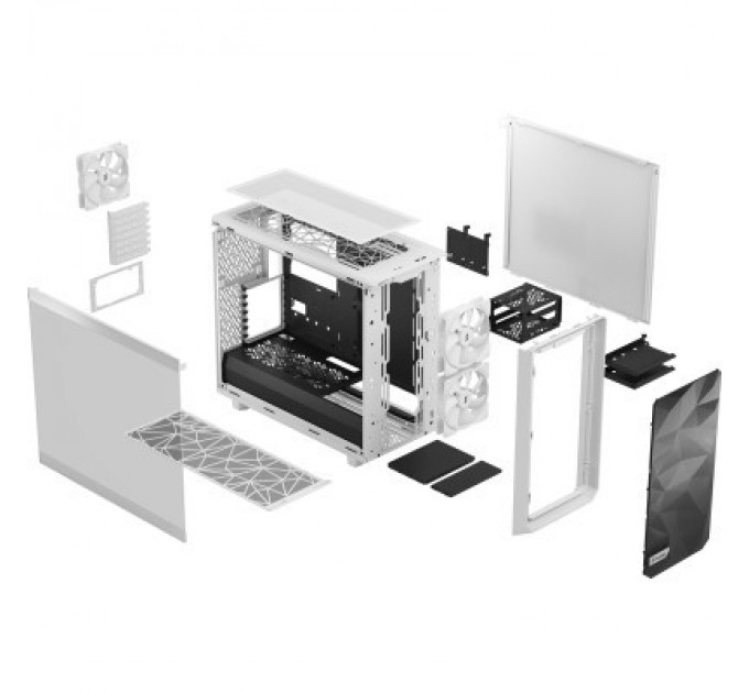 Fractal Design Корпус Fractal Design Meshify 2 Lite White TG Clear (FD-C-MEL2A-04)