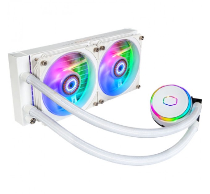 COOLER MASTER Система рідинного охолодження CoolerMaster MasterLiquid PL240 Flux White Edition (MLY-D24M-A23PZ-RW)