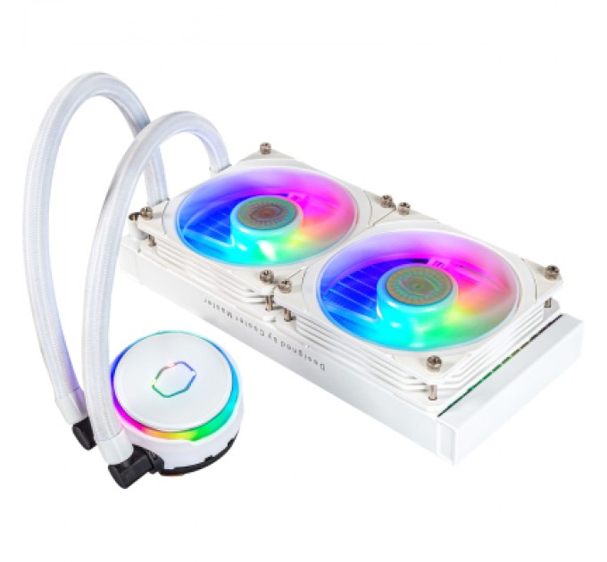 COOLER MASTER Система рідинного охолодження CoolerMaster MasterLiquid PL240 Flux White Edition (MLY-D24M-A23PZ-RW)