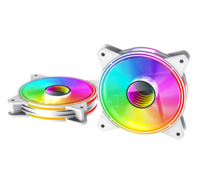 Gamemax Кулер до корпусу Gamemax FN-12Rainbow-Q-Infinity WT