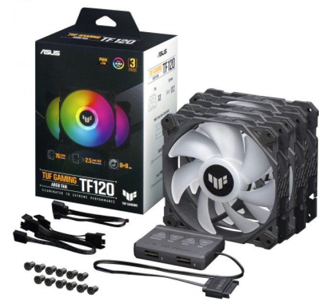 ASUS Кулер до корпусу ASUS TUF Gaming TF120 ARGB (90DA0030-B09030)