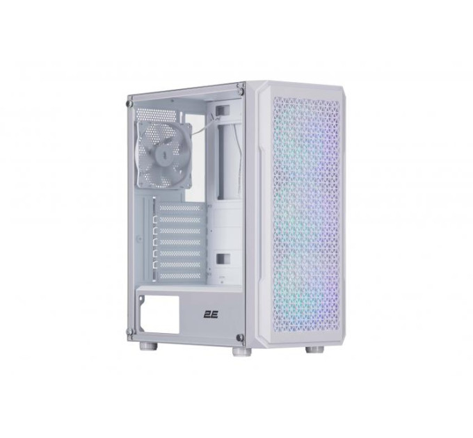 2E Корпус 2E Gaming Hexagon G338W, без БЖ, 2xUSB 3.0, 1xUSB Type-C, 1x120mm, 3x120mm ARGB, TG Side Panel, AT (2E-G338W)