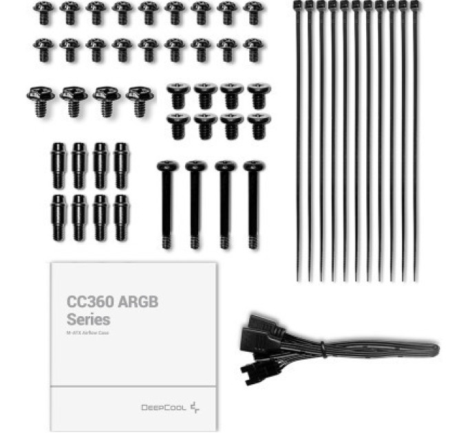 Deepcool Корпус Deepcool CC360 WH ARGB (R-CC360-WHAPM3-G-1)