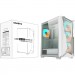GIGABYTE Корпус GIGABYTE C301 GLASS WHITE V2