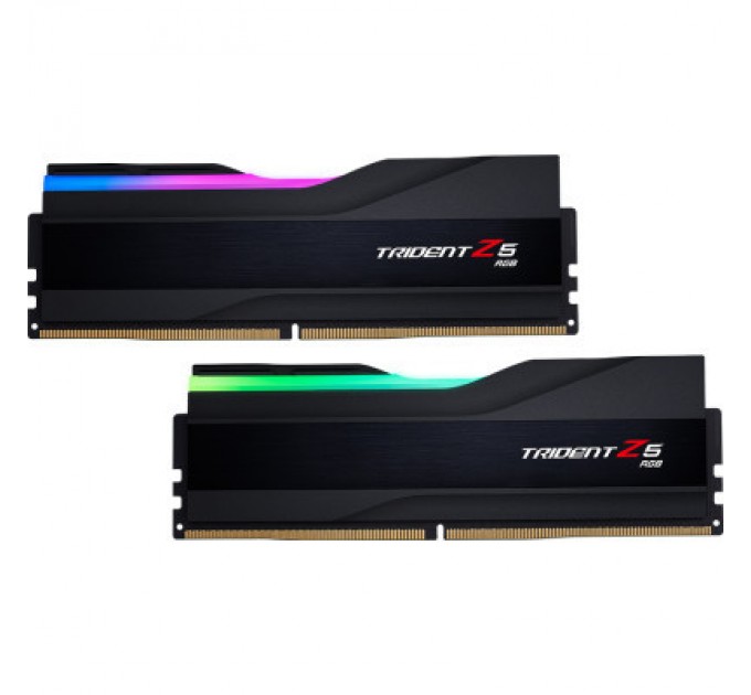 G.Skill Модуль пам'яті для комп'ютера DDR5 32GB (2x16GB) 6000 MHz Trident Z5 RGB Black G.Skill (F5-6000J3040F16GX2-TZ5RK)